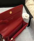 Клатч Сhan*l 19 Wallet on Chain Bag Red
